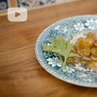 Dessert cuillère raisin