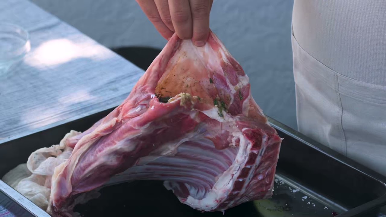 Stuffed back of Goat